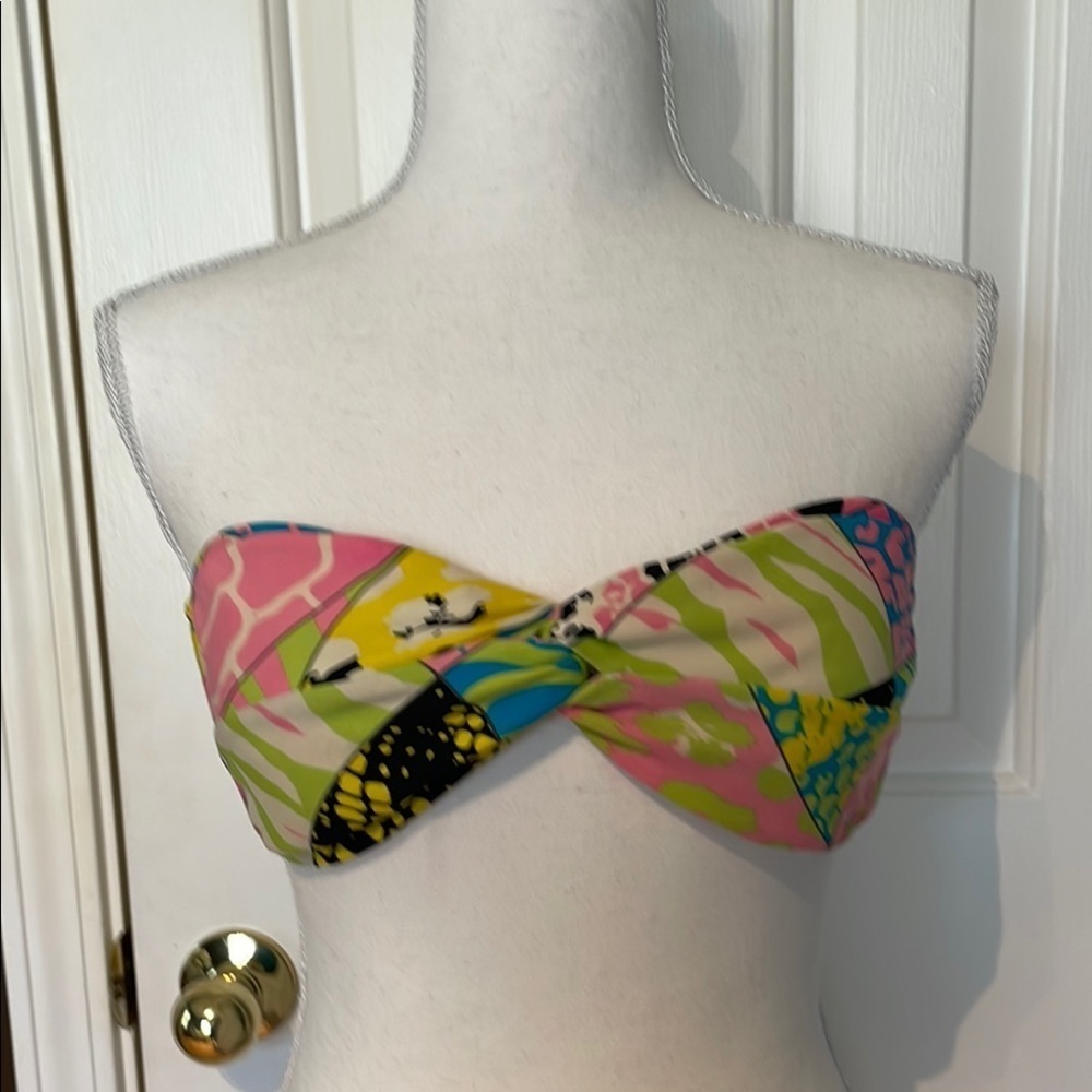 Xhilaration Colorful Strapless Women's Swim Top